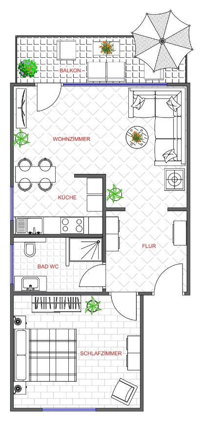 Traumhafte Kurstadt Apartment Moderne 2Zkb Balkon Pkw Stellplatz Bad Nauheim Eksteriør billede